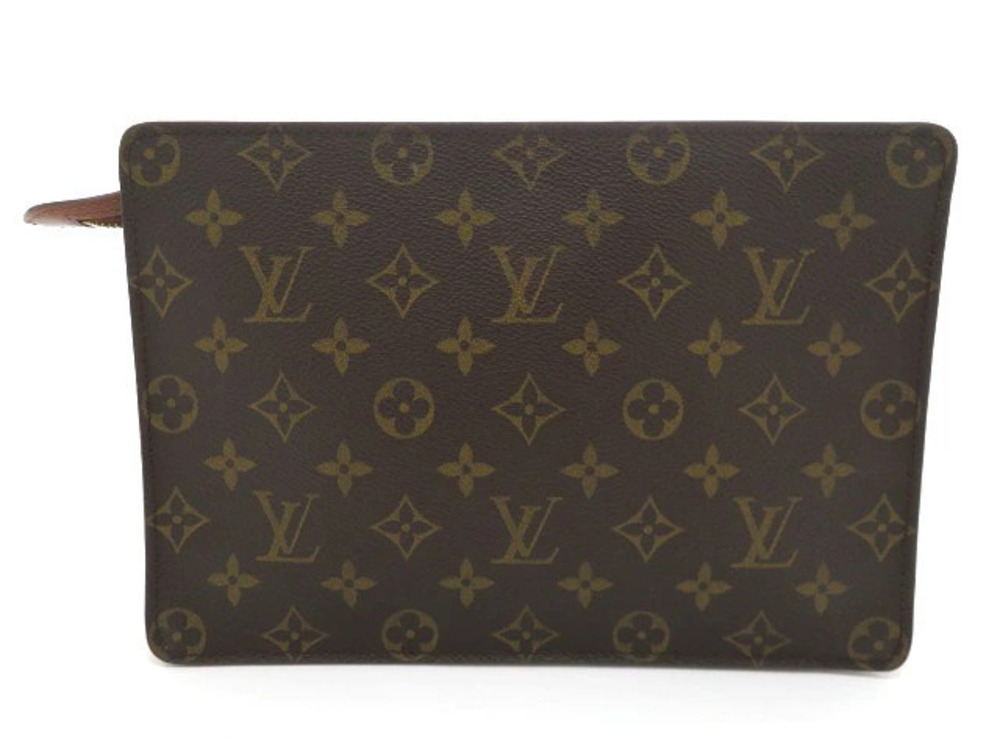 Louis Vuitton Bag Monogram Pochette Shoulder Clutch Homme Brown